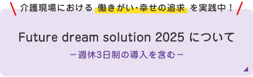 Future dream solution 2025について